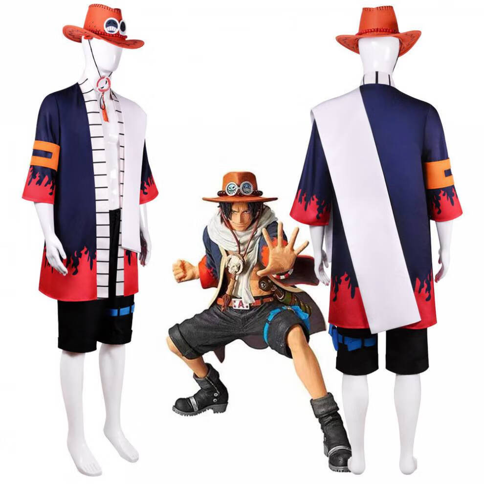Men'S Kimono Accessories - Anime Portgas D Ace Cosplay Kostuum